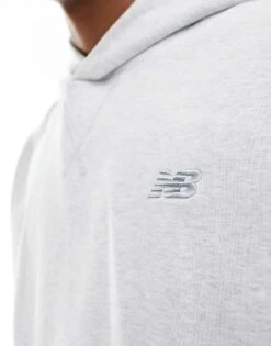 New Balance Athletics French Terry Hoodie In Grey For Men -New Balance Shop 206106802 4