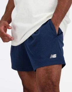 New Balance Sport Essentials Mesh Short 5" In Blue For Men -New Balance Shop 206352669 3