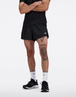New Balance Rc Split Short 3" In Black For Men -New Balance Shop 206353278 3