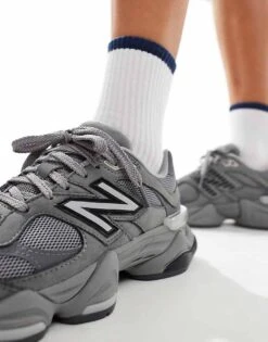 New Balance 9060 Trainers In Triple Grey For Unisex -New Balance Shop 206398581 4