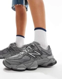 New Balance 9060 Trainers In Triple Grey For Unisex -New Balance Shop 206398581 5