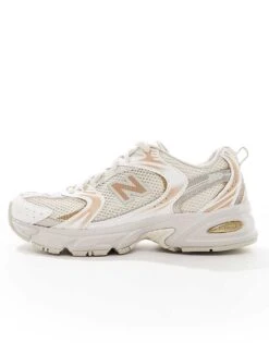 New Balance 530 Trainers In Light Gold Metallic - Exclusive To ASOS For Unisex -New Balance Shop 206401510 2