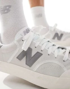 New Balance 100 Trainers In White And Grey For Unisex -New Balance Shop 206653218 5