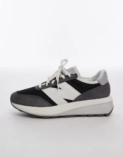 New Balance 370 Trainers In Dark Grey For Unisex -New Balance Shop 206661995 5