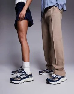 New Balance 9060 Trainers In Navy And Mushroom For Unisex 9 New Balance 9060 Trainers In Navy And Mushroom For Unisex -New Balance Shop 206980157 3