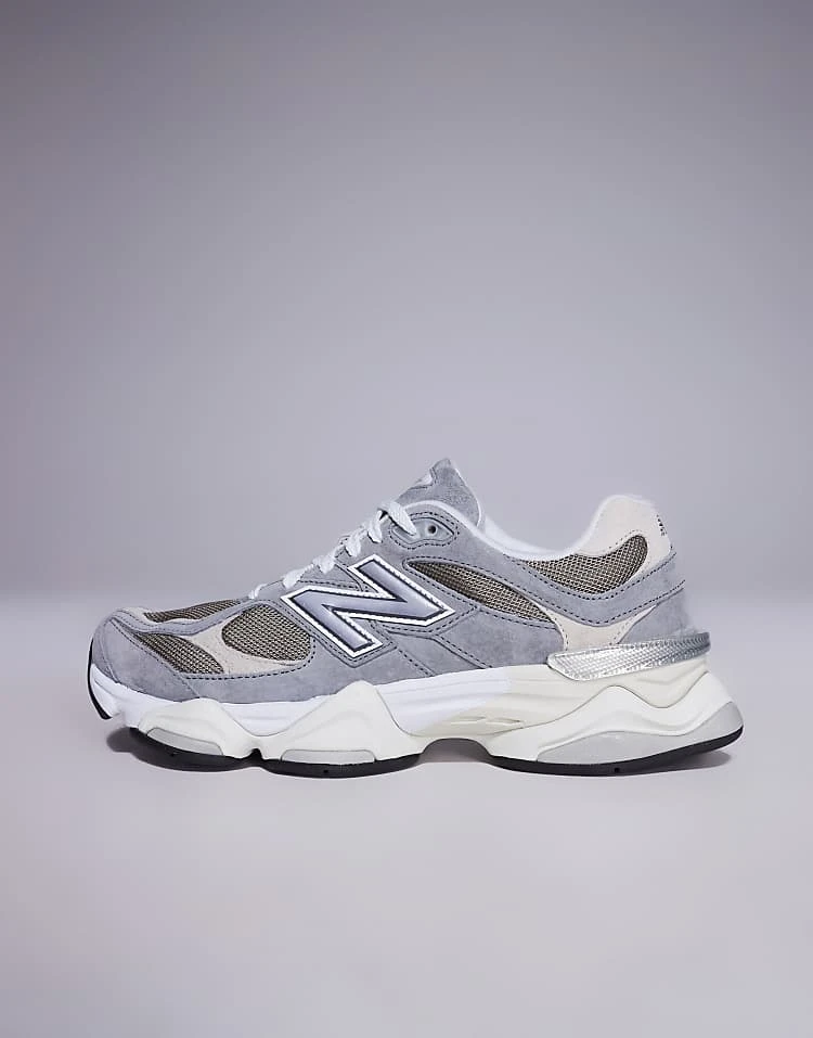 New Balance 9060 Trainers In Grey And Stone For Unisex 4 New Balance 9060 Trainers In Grey And Stone For Unisex - Image 2