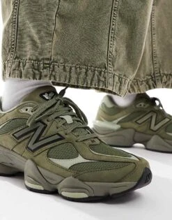 New Balance 9060 Trainers In Khaki For Unisex -New Balance Shop 206980198 4