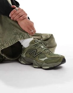 New Balance 9060 Trainers In Khaki For Unisex -New Balance Shop 206980198 5