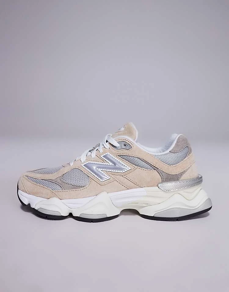 New Balance 9060 Trainers In Beige And Grey For Unisex 4 New Balance 9060 Trainers In Beige And Grey For Unisex - Image 2