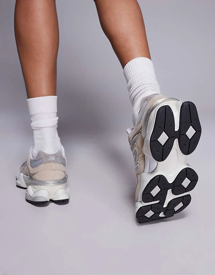New Balance 9060 Trainers In Beige And Grey For Unisex 6 New Balance 9060 Trainers In Beige And Grey For Unisex - Image 4