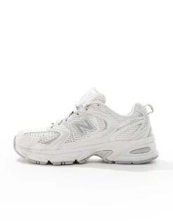 New Balance 530 Trainers With Ribbon Laces In Silver - Exclusive To ASOS For Unisex -New Balance Shop 206991973 5