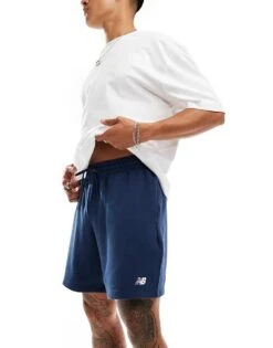 New Balance Sport Essentials French Terry Short 7"" In Blue For Men -New Balance Shop 207029410 1 blue 1