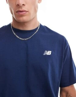 New Balance Sport Essentials Cotton T-shirt In Blue For Men -New Balance Shop 207029761 4