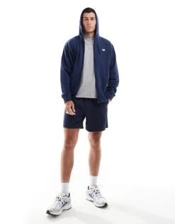 New Balance Sport Essentials Logo French Terry Full Zip In Blue For Men -New Balance Shop 207029905 4