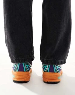 New Balance 740 Trainers In Purple And Orange For Men -New Balance Shop 207093048 3