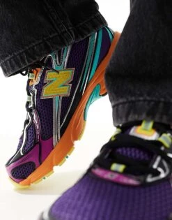 New Balance 740 Trainers In Purple And Orange For Men -New Balance Shop 207093048 4