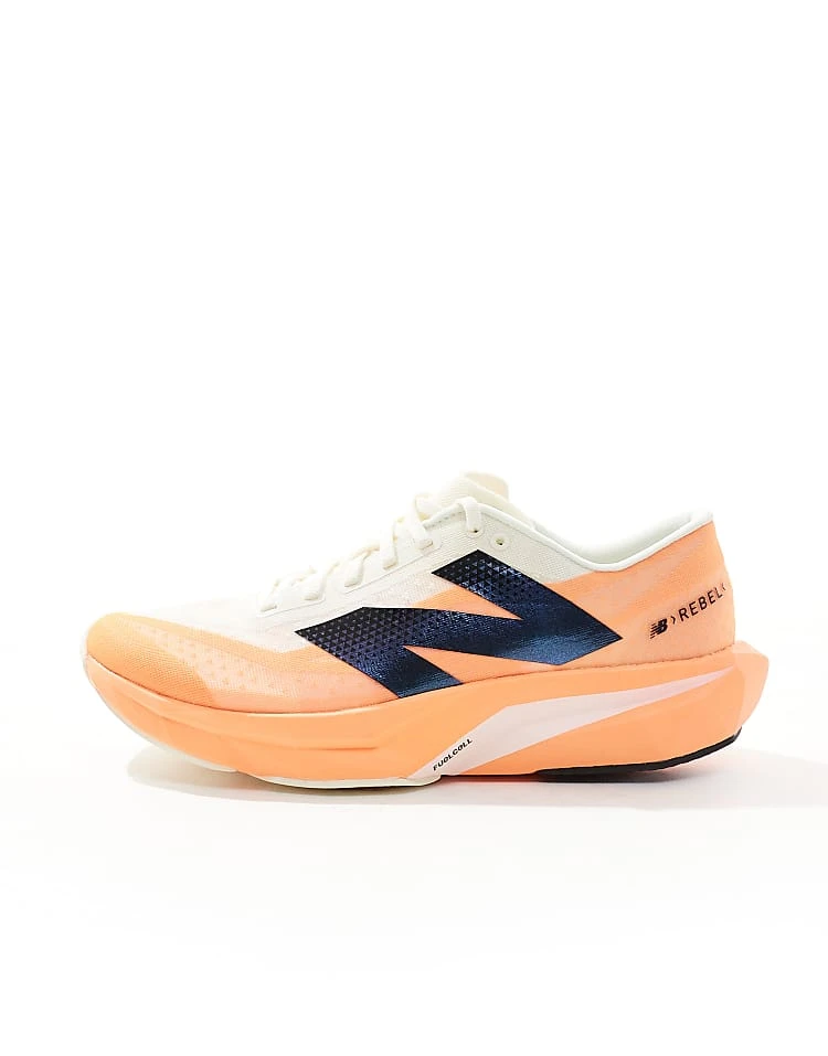 New Balance Fuelcell Rebel V4 Running Trainers In Orange For Men 4 New Balance Fuelcell Rebel V4 Running Trainers In Orange For Men - Image 2