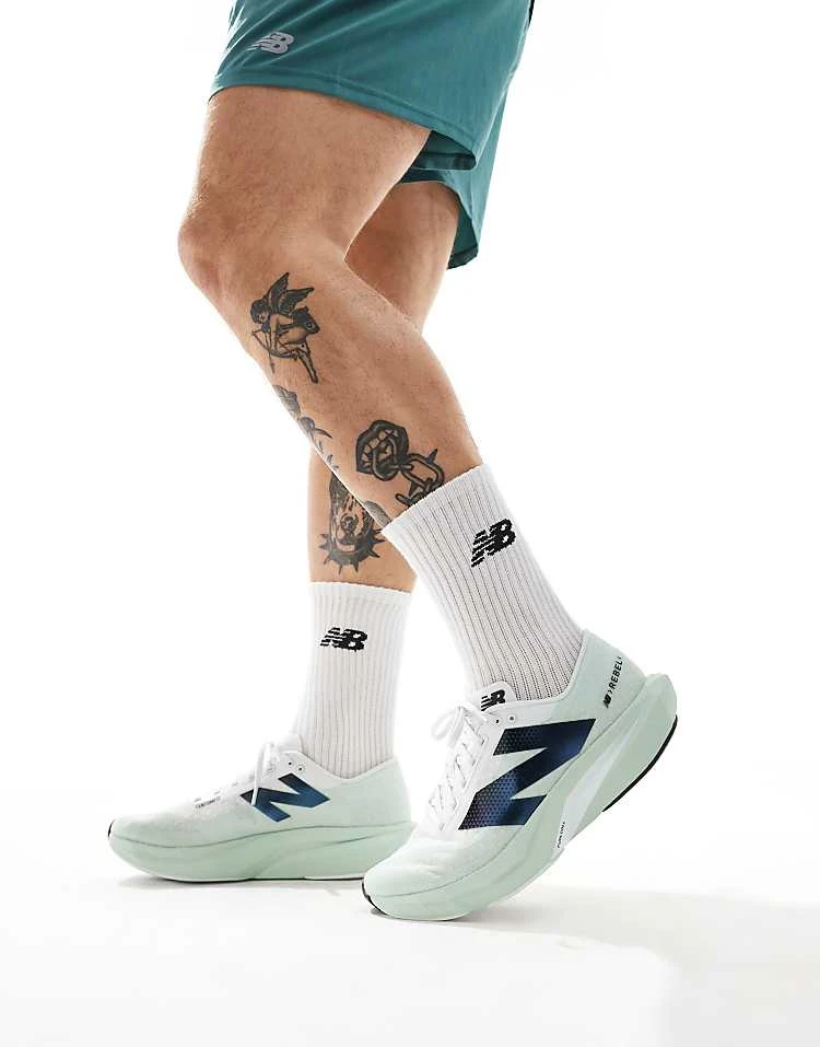 New Balance Fuelcell Rebel V4 Running Trainers In Grey For Men Light Grey 8 New Balance Fuelcell Rebel V4 Running Trainers In Grey For Men Light Grey - Image 6