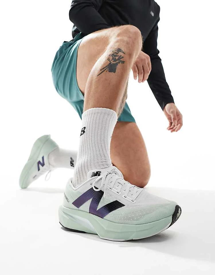 New Balance Fuelcell Rebel V4 Running Trainers In Grey For Men Light Grey 7 New Balance Fuelcell Rebel V4 Running Trainers In Grey For Men Light Grey - Image 5