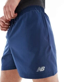 New Balance Essentials 5"" Short In Navy For Men -New Balance Shop 207148334 3