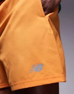 New Balance Essentials 5"" Short In Orange For Men -New Balance Shop 207148381 4