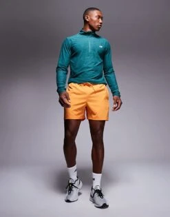 New Balance Essentials 5"" Short In Orange For Men -New Balance Shop 207148381 5