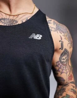 New Balance Athletics Vest In Black For Men -New Balance Shop 207148389 3
