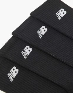 New Balance 6 Pack Everyday Socks In Black With Grey Logo For Men -New Balance Shop 207281088 3
