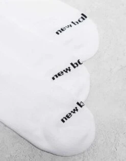 New Balance 3 Pack Mid Socks In White Stripe For Men -New Balance Shop 207281103 3