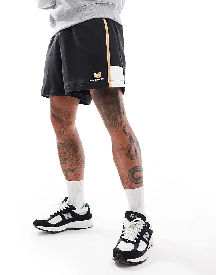 New Balance Classics Fleece Short 7" In Black For Men 8 New Balance Classics Fleece Short 7" In Black For Men - Image 6