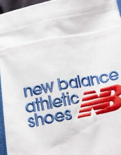 New Balance Athletics Tote Bag In White And Blue For Men -New Balance Shop 207472796 3