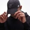 New Balance 'N' Logo Cap In Black For Men -New Balance Shop 207472799 1 black