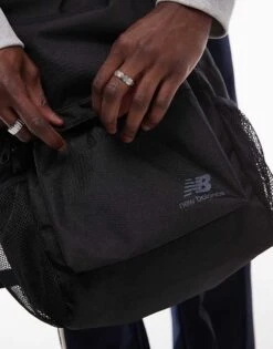 New Balance Logo Backpack In Black For Men -New Balance Shop 207472805 3
