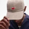 New Balance Patch Logo Cap In Beige For Unisex Stone
