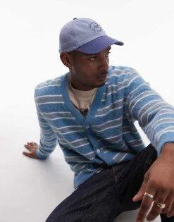 New Balance Washed Logo Cap In Blue For Unisex Mid Blue