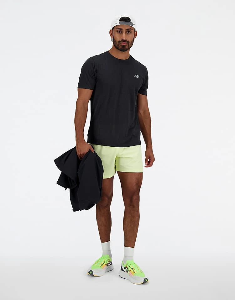 New Balance Rc Short 5" In Green For Men 4 New Balance Rc Short 5" In Green For Men - Image 2
