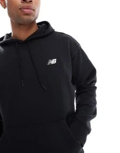 New Balance Sport Essentials French Terry Hoodie In Black For Men -New Balance Shop 207828005 4