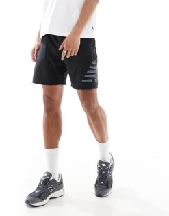 New Balance Sport Essentials Lined Graphic Short 7" In Black For Men -New Balance Shop 208172716 4