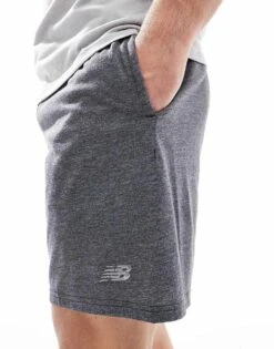 New Balance Sport Essentials Heathertech Short 7" In Black For Men -New Balance Shop 208173000 3