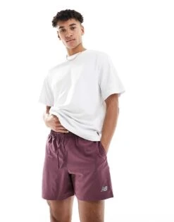 New Balance Sport Essentials Short 5" In Faded Plum For Men -New Balance Shop 208189861 1 fadedplum 1
