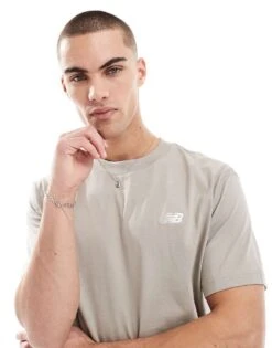 New Balance Sport Essentials Cotton T-shirt In Arid Stone For Men -New Balance Shop 208190891 1 aridstone 1