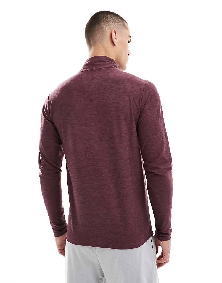 New Balance Space Dye 1/4 Zip In Faded Plum Heather For Men 4 New Balance Space Dye 1/4 Zip In Faded Plum Heather For Men - Image 2