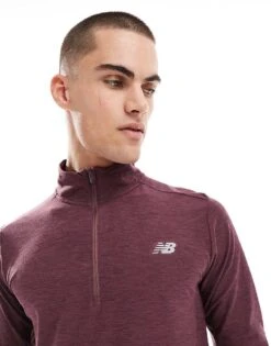 New Balance Space Dye 1/4 Zip In Faded Plum Heather For Men 9 New Balance Space Dye 1/4 Zip In Faded Plum Heather For Men -New Balance Shop 208198371 3