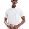 New Balance Cotton Pique Polo In White For Men