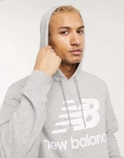 New Balance Large Logo Hoodie In Grey For Men 9 New Balance Large Logo Hoodie In Grey For Men -New Balance Shop 21884827 3